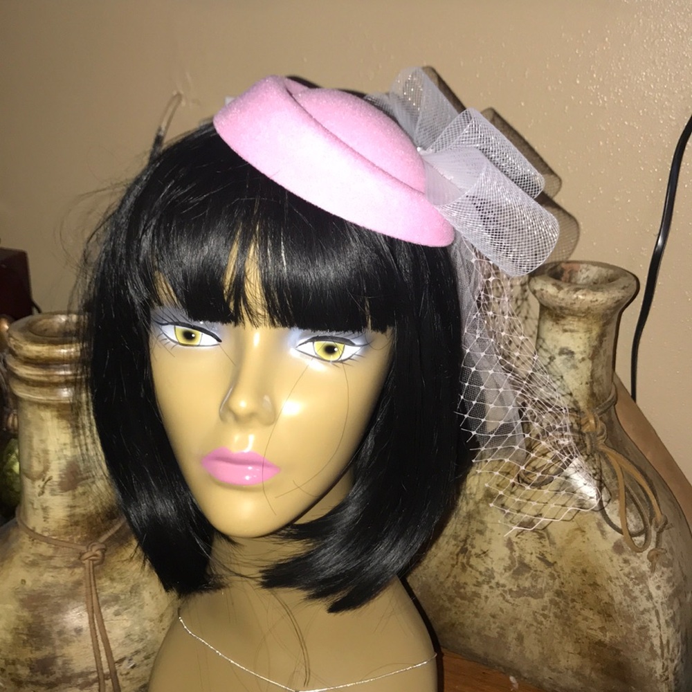 New Beautiful Bird Cage Veil / Pill Box Hat
